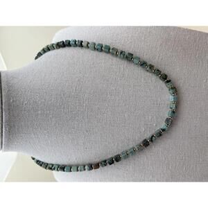 Southwest Turquoise and Gold Beaded Necklace